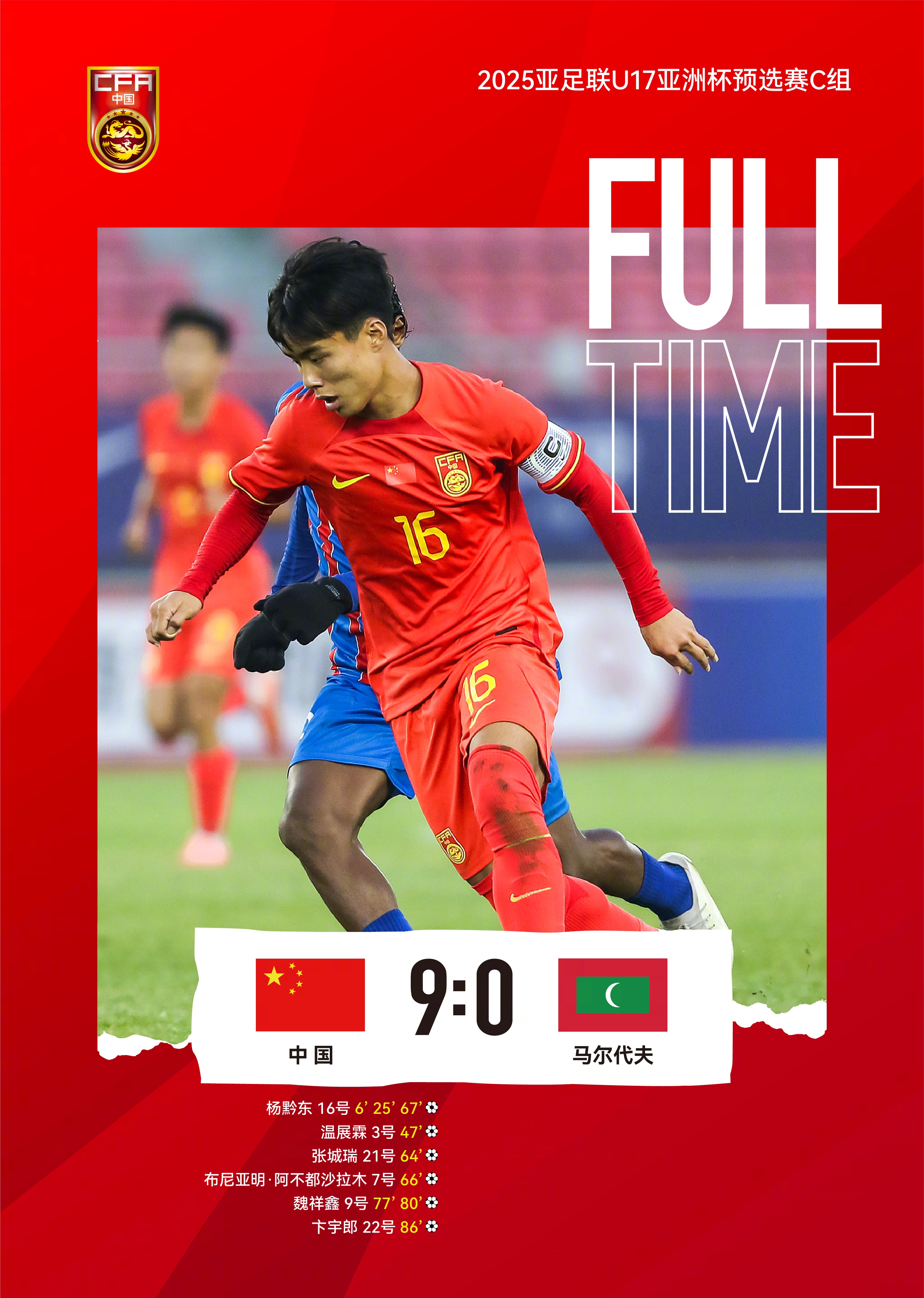 中国U16在对韩国U16的比赛中被逼平，完成小组赛